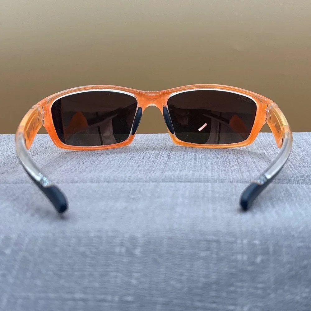 VerDX 5054PVX Sport Sunglasses Unisex OS Neon Orange Polarized Gorpcore